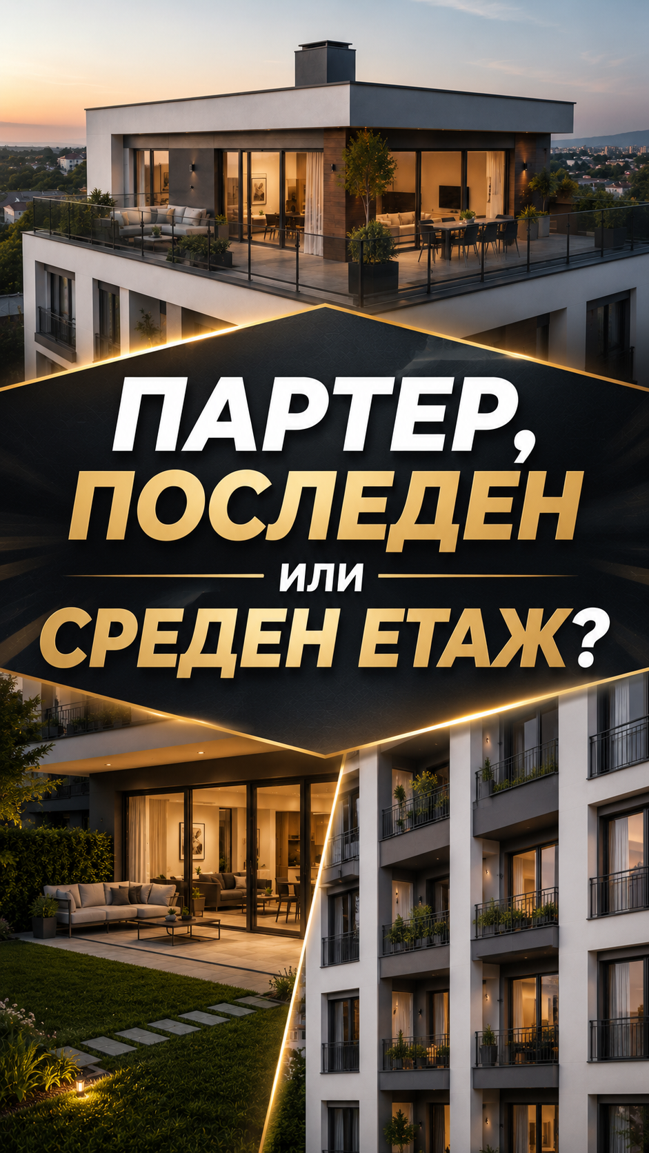 Партер, последен или среден етаж? Разликата ще я усетиш в сметките!